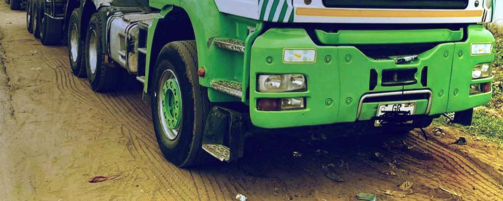 Bakar Lift tanker trucks at the yard